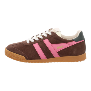 Sneaker - Gola - Elan - dark brown/fluro pink/dark khaki