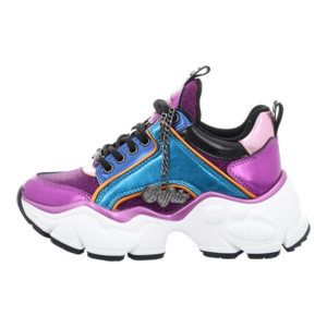 Sneaker - Buffalo - Binary Quilt - purple/blue metallic