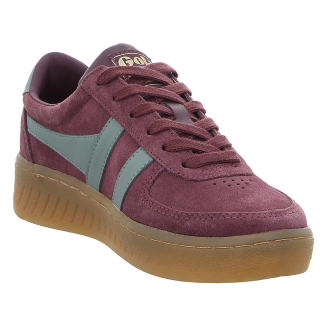 Gola - CLA589-RN - Grandslam Suede - windsor wine/green mist/gum - Sneaker