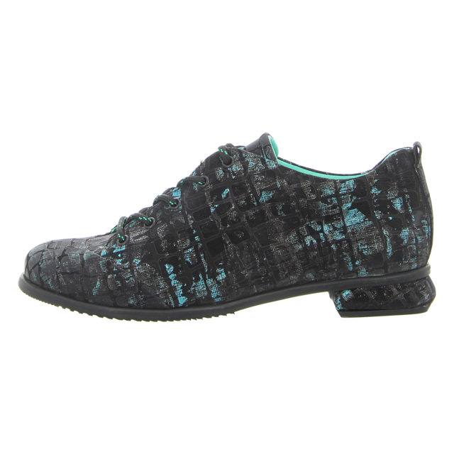 Simen - 7307A SCHWARZ-GRN - 7307A SCHWARZ-GRN - schwarz-grn - Schnrschuhe
