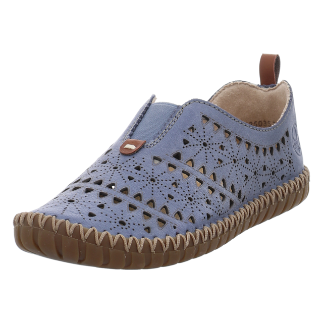 Rieker - M2852-12 - M2852-12 - blau - Slipper
