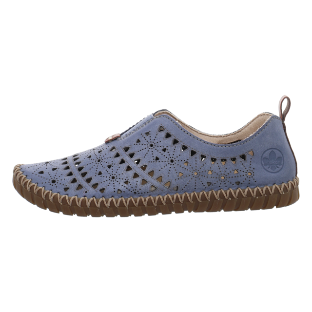 Rieker - M2852-12 - M2852-12 - blau - Slipper
