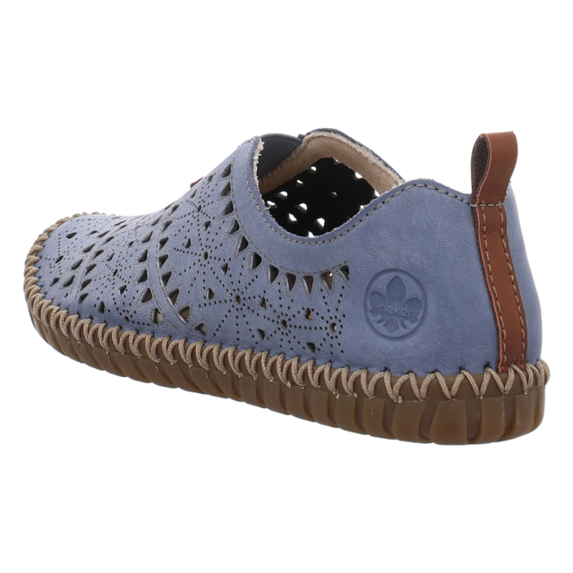 Rieker - M2852-12 - M2852-12 - blau - Slipper