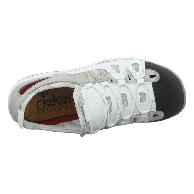 Rieker - L0539-80 - L0539-80 - weiss kombi - Schnrschuhe