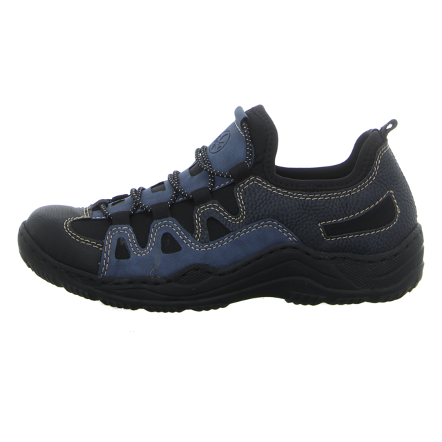 Rieker - L0502-14 - L0502-14 - blau-kombik/schwarz - Slipper
