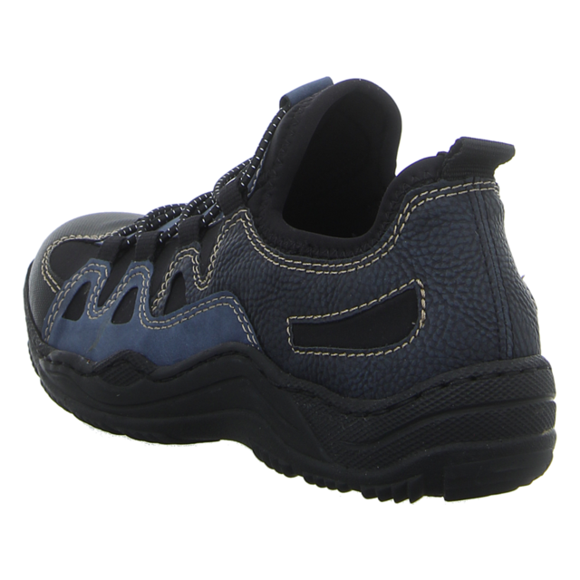 Rieker - L0502-14 - L0502-14 - blau-kombik/schwarz - Slipper