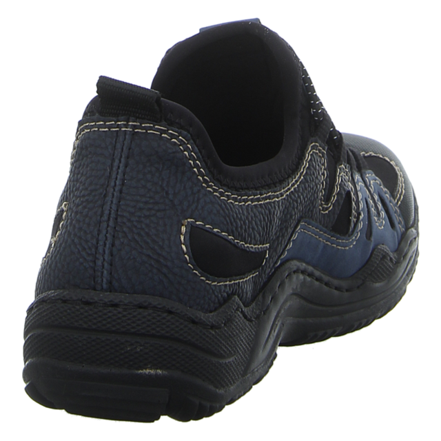 Rieker - L0502-14 - L0502-14 - blau-kombik/schwarz - Slipper