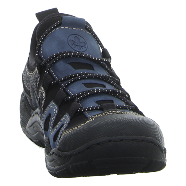 Rieker - L0502-14 - L0502-14 - blau-kombik/schwarz - Slipper