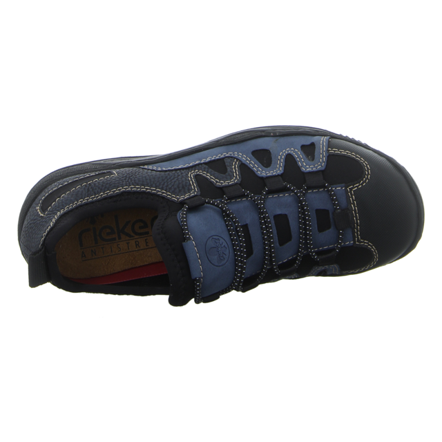 Rieker - L0502-14 - L0502-14 - blau-kombik/schwarz - Slipper