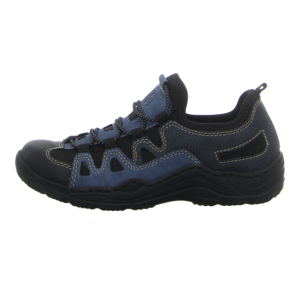 Slipper - Rieker - blau-kombik/schwarz