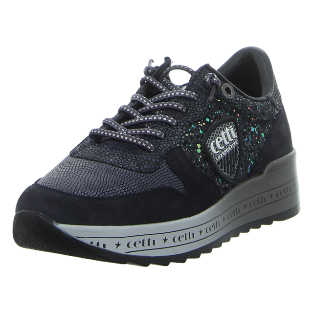 Cetti - C1251 SRA ANTE GLITTER NAVY - C-1251 SRA EXP - blau-kombi - Sneaker