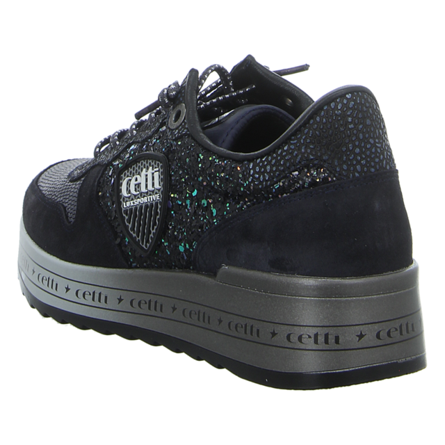 Cetti - C1251 SRA ANTE GLITTER NAVY - C-1251 SRA EXP - blau-kombi - Sneaker