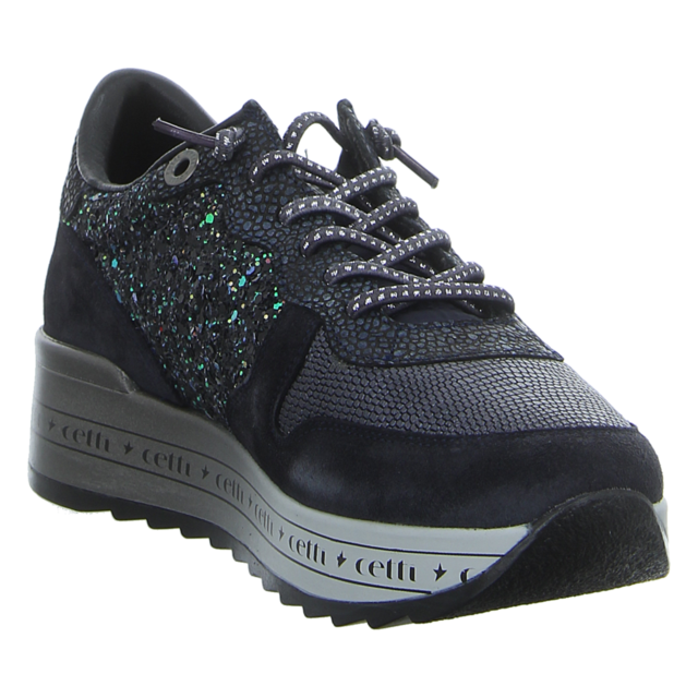 Cetti - C1251 SRA ANTE GLITTER NAVY - C-1251 SRA EXP - blau-kombi - Sneaker