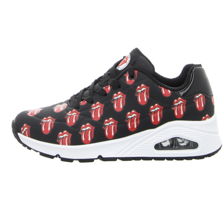 Sneaker - Skechers - Uno - Say It Loud - black/black & red