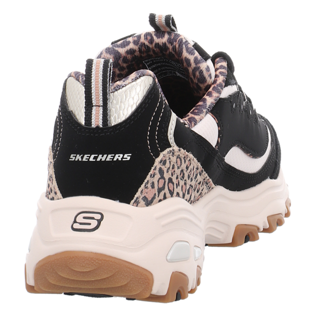 Skechers - 150877 BLK - D�Lites - Wild Charm - black/leopard - Schn�rschuhe
