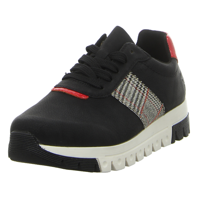 Rieker - L2904-00 - L2904-00 - schwarz kombi - Schnrschuhe