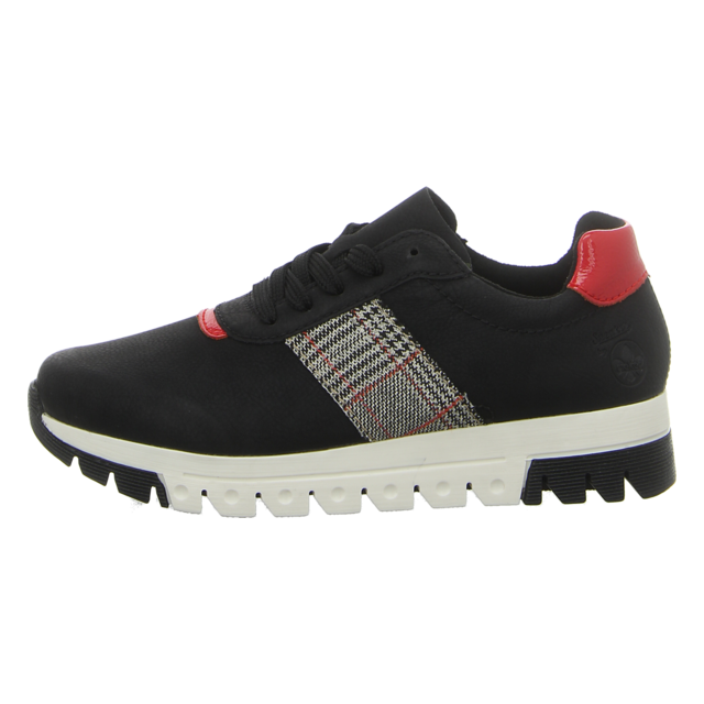 Rieker - L2904-00 - L2904-00 - schwarz kombi - Schnrschuhe