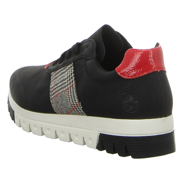 Rieker - L2904-00 - L2904-00 - schwarz kombi - Schnrschuhe