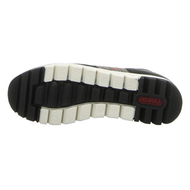 Rieker - L2904-00 - L2904-00 - schwarz kombi - Schnrschuhe