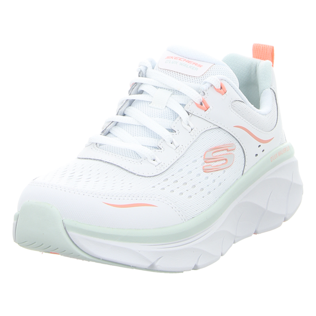 Skechers - 150093 WMLT - DLux Walker 2.0 - white/neon coral/mint - Sneaker