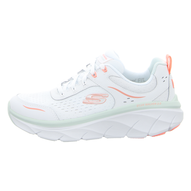 Skechers - 150093 WMLT - DLux Walker 2.0 - white/neon coral/mint - Sneaker