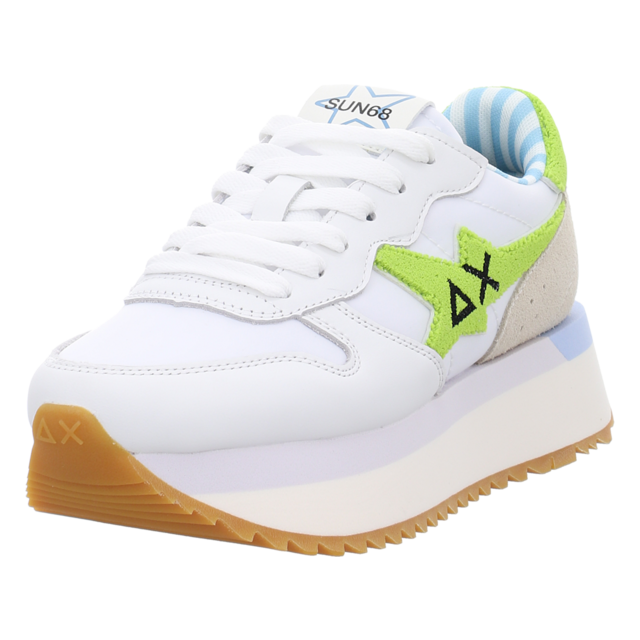 Sun68 - Z35215-0168 BIANCO/LIME - Big Stargirl Sponge - bianco/lime - Sneaker