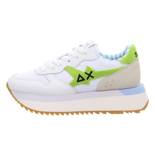 Sun68 - Z35215-0168 BIANCO/LIME - Big Stargirl Sponge - bianco/lime - Sneaker