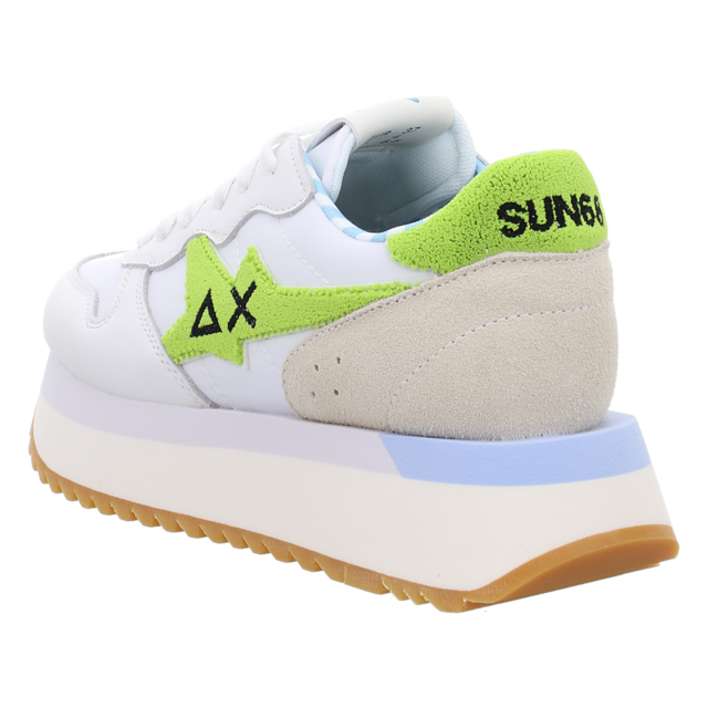 Sun68 - Z35215-0168 BIANCO/LIME - Big Stargirl Sponge - bianco/lime - Sneaker
