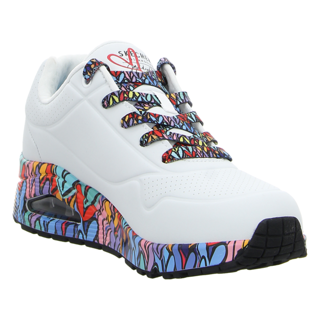 Skechers - 177918 WMLT - Uno - Ravaged Love - white/multi - Sneaker