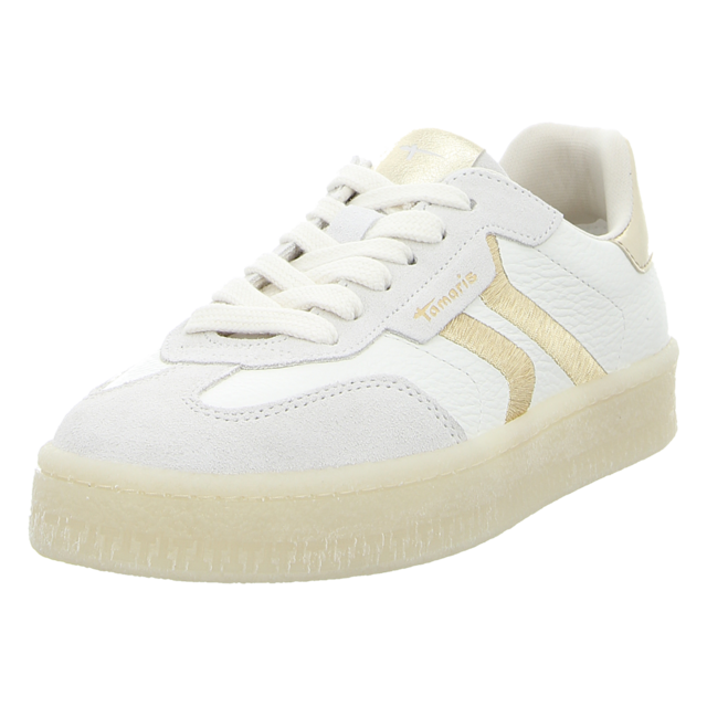 Tamaris - 1-23723-44-132 - 1-23723-44-132 - white/lt. gold - Sneaker