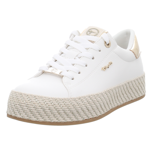 Tamaris - 1-23713-42-190 - 1-23713-42-190 - white/gold - Schn�rschuhe