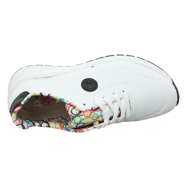 Rieker - M4903-80 - M4903-80 - weiß - Schnürschuhe