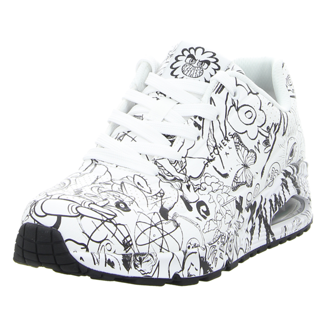 Skechers - 177972 WBK - Uno Process Sketch - white/black - Sneaker