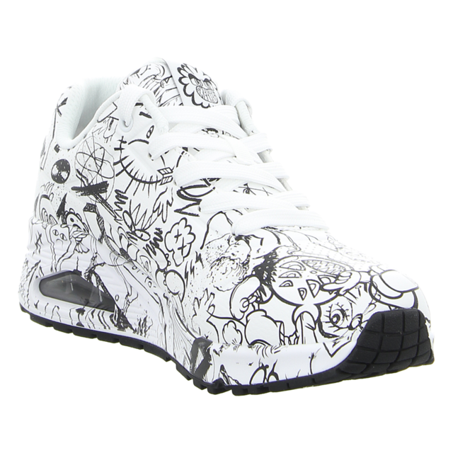 Skechers - 177972 WBK - Uno Process Sketch - white/black - Sneaker