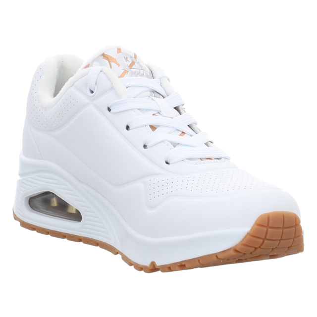 Skechers - 155523 WTGD - Uno Metallic Love - white and multi metallic heart print - Sneaker