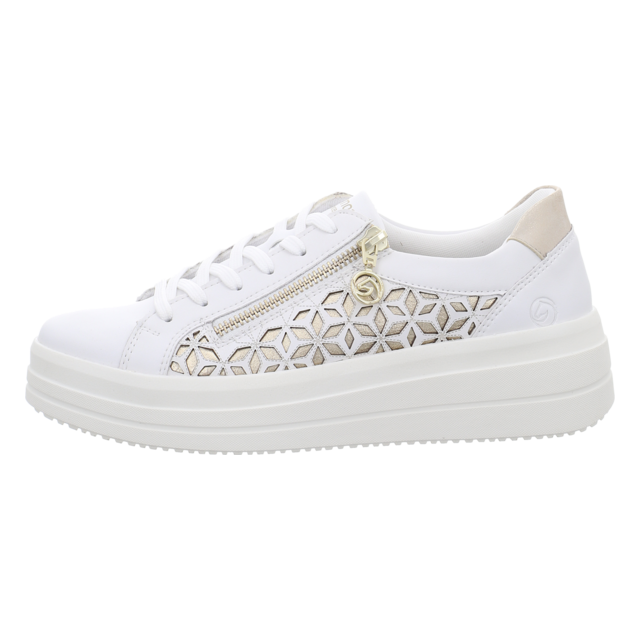 Remonte - D1C11-80 - D1C11-80 - weiss kombi - Schn�rschuhe