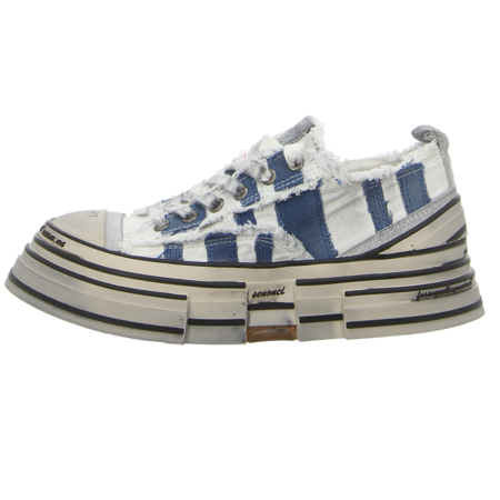 Sneaker - Rebecca White - white+blue stripe