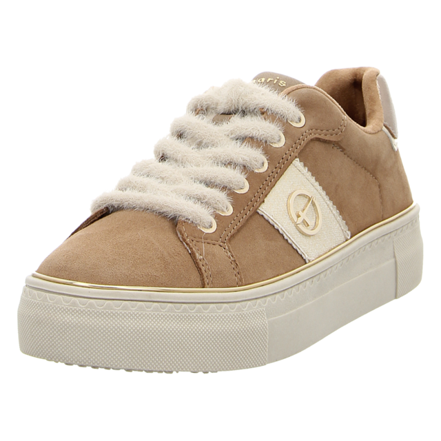 Tamaris - 1-23724-42-371 - 1-23724-42-371 - camel suede - Sneaker