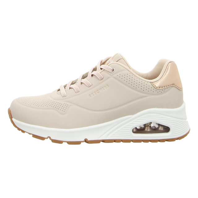 Skechers - 155196 NAT - Uno - Shimmer Away - natural, rose gold - Schnrschuhe