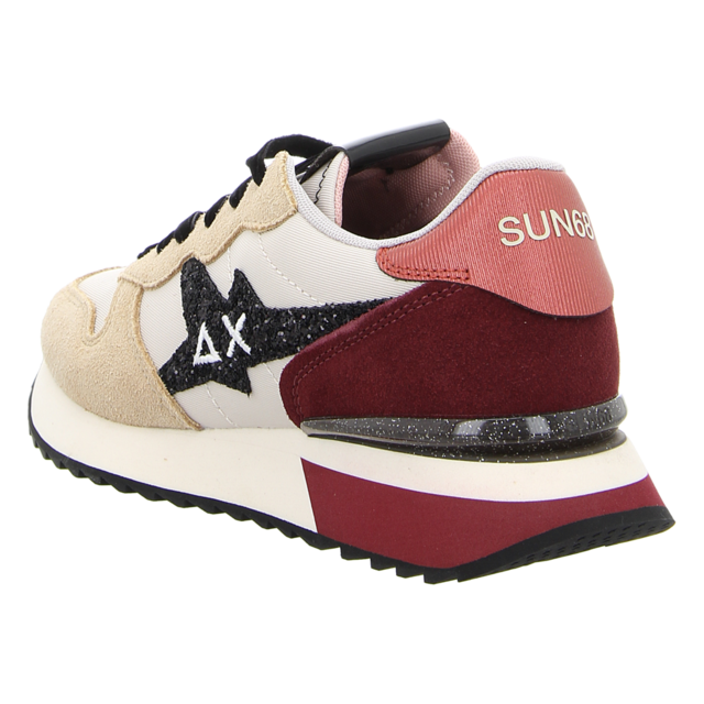 Sun68 - Z45217-1635 BEIGE/BORDEAUX - Stargirl Glitter Log - beige/bordeaux - Sneaker
