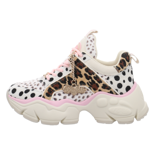 Buffalo - PD00016401 - Binary Glam - cream/leo/pink - Schn�rschuhe