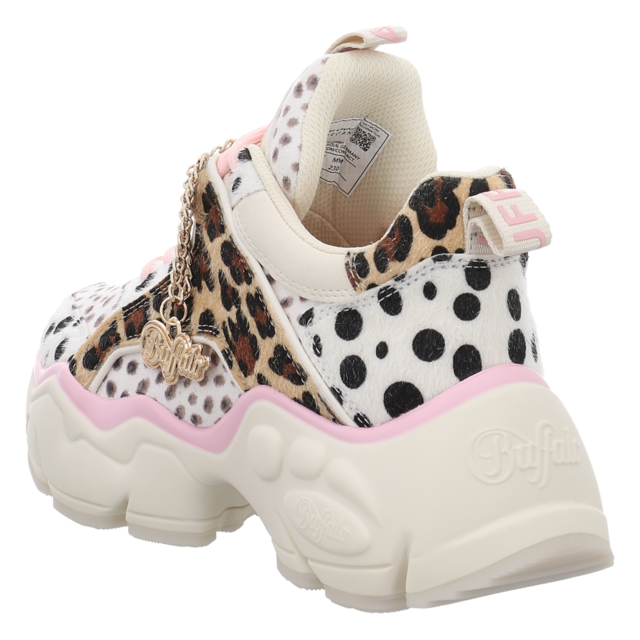 Buffalo - PD00016401 - Binary Glam - cream/leo/pink - Schn�rschuhe