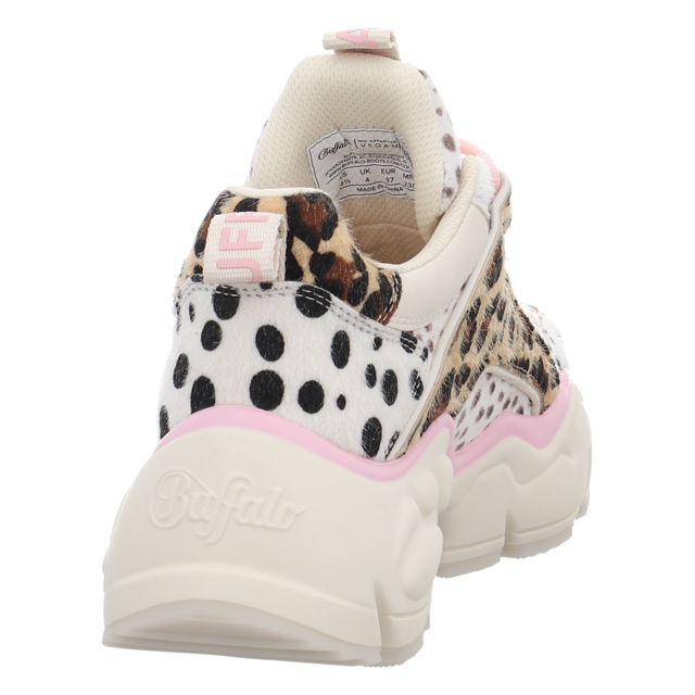 Buffalo - PD00016401 - Binary Glam - cream/leo/pink - Schn�rschuhe