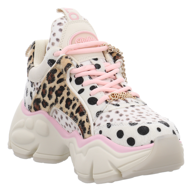 Buffalo - PD00016401 - Binary Glam - cream/leo/pink - Schn�rschuhe