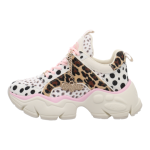 Schn�rschuhe - Buffalo - Binary Glam - cream/leo/pink