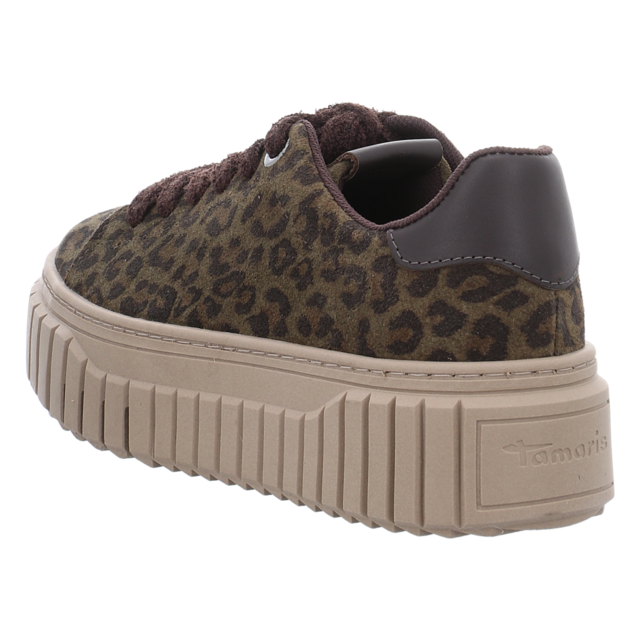 Tamaris - 1-23702-45-792 - 1-23702-45-792 - olive leopard - Schn�rschuhe