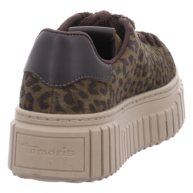 Tamaris - 1-23702-45-792 - 1-23702-45-792 - olive leopard - Schn�rschuhe