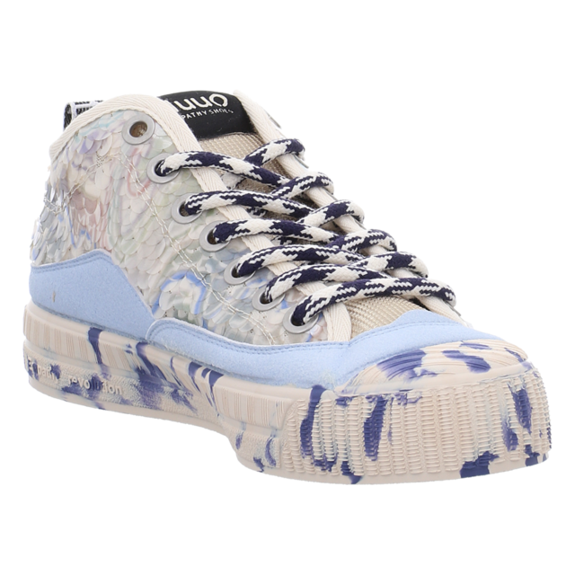 duuo - D383801 - Col Cover Marble - blau-kombi - Sneaker