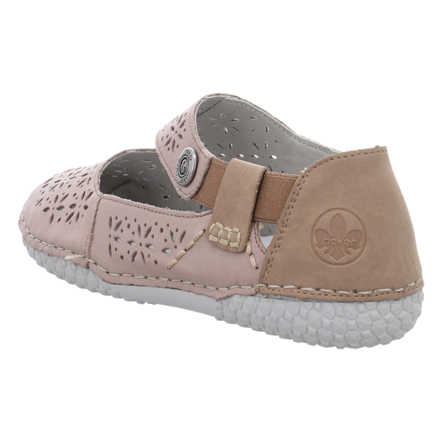 Rieker - 43666-64 - 43666-64 - kiesel/camel - Slipper