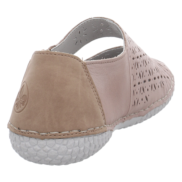 Rieker - 43666-64 - 43666-64 - kiesel/camel - Slipper